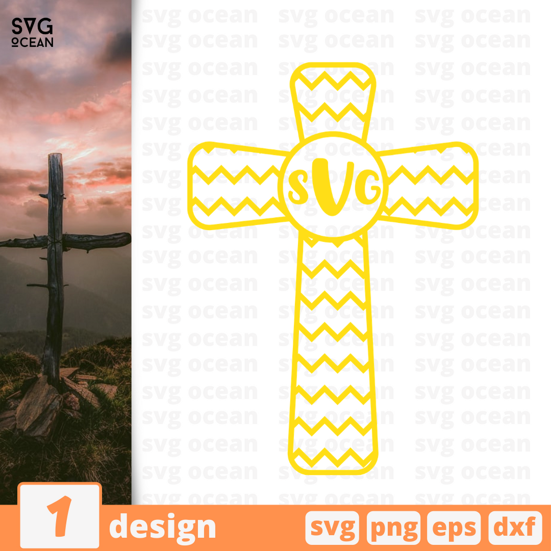 Cross monogram SVG bundle vector for instant download - Svg Ocean ...