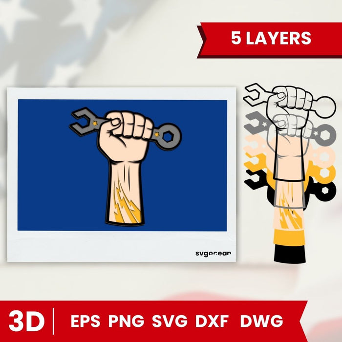 Labor Day 3D SVG Bundle - Svg Ocean