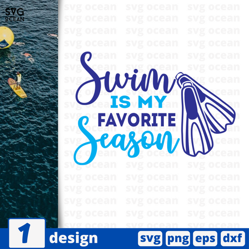 Swim is my favorite season SVG vector bundle - Svg Ocean