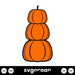 Stacked Pumpkins Svg - Svg Ocean