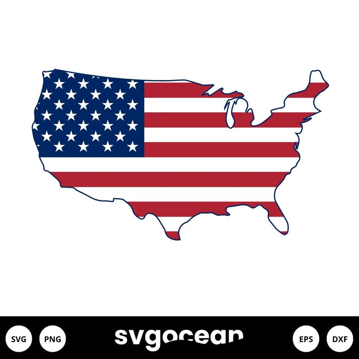 USA SVG Flag - Svg Ocean