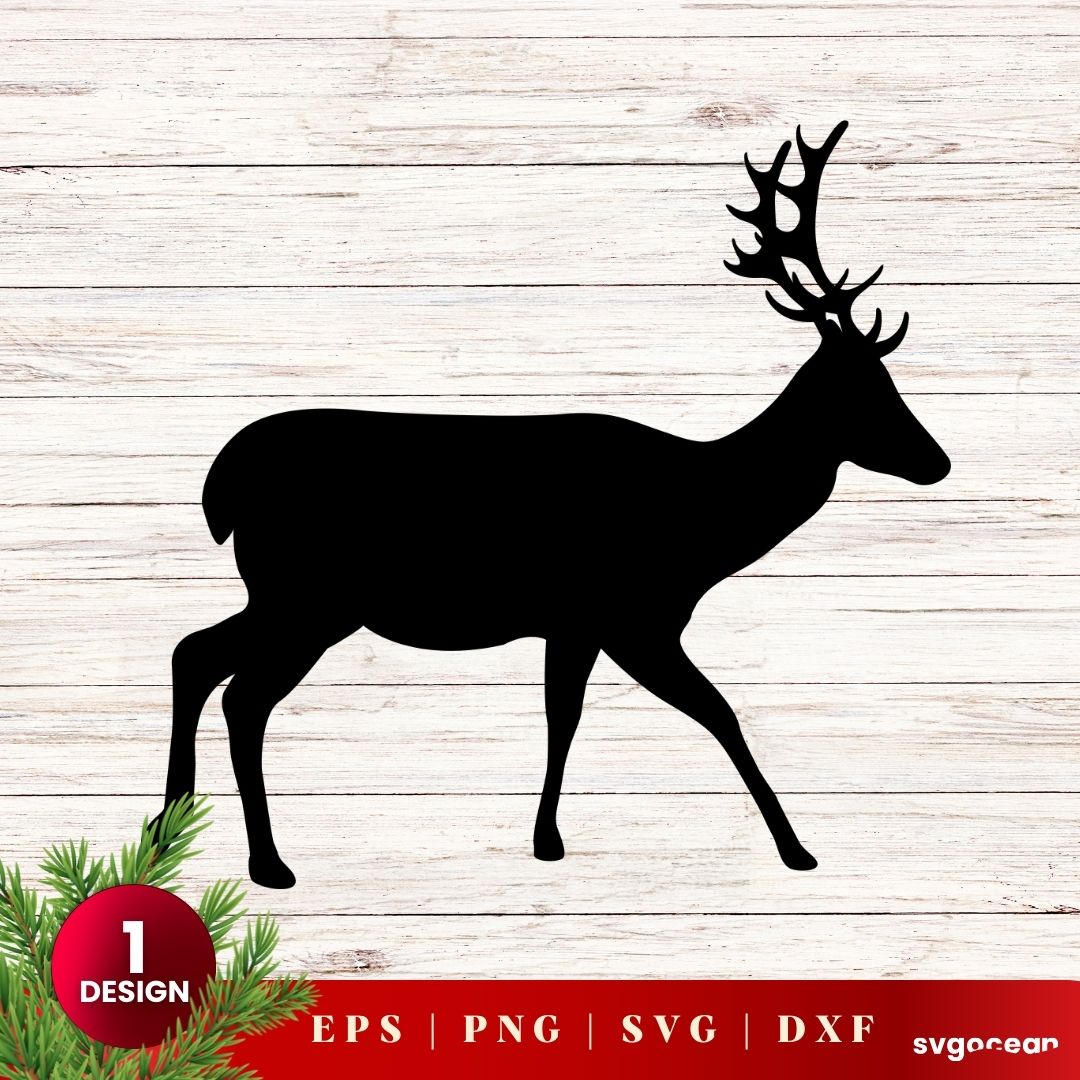 Reindeer design vector for instant download - Svg Ocean — svgocean