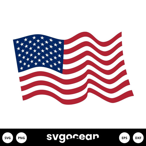 Waving Flag SVG - Svg Ocean