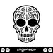 Simple Sugar Skull Svg - Svg Ocean