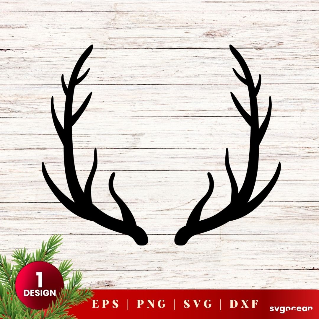 Deer Antlers Svg vector for instant download - Svg Ocean — svgocean