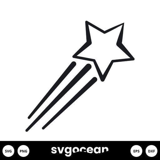 Shooting Star Svg - Svg Ocean