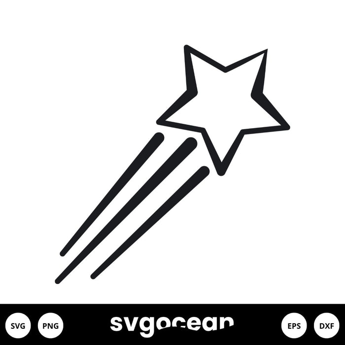 Shooting Star Svg - Svg Ocean