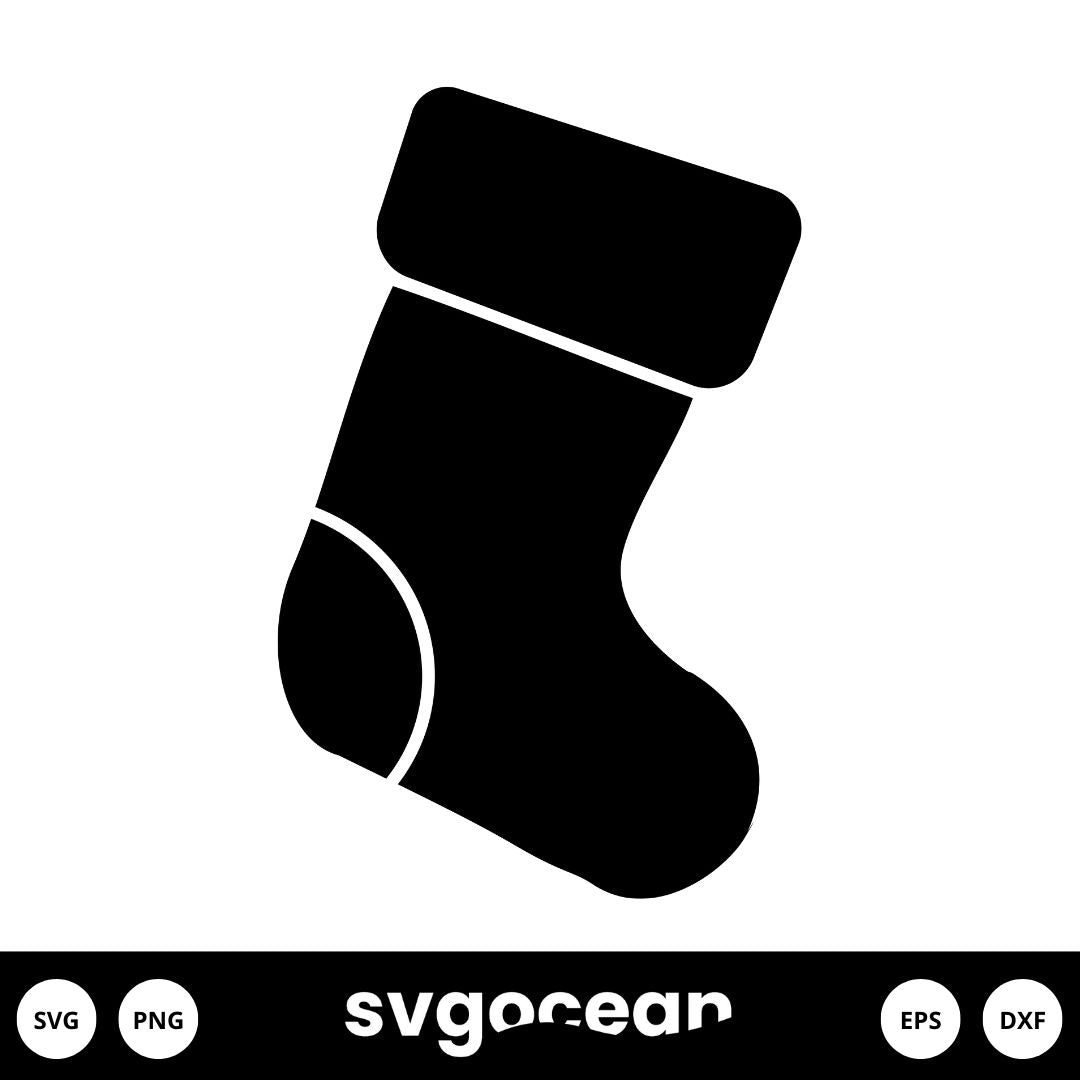Christmas Stocking Svg vector for instant download - Svg Ocean — svgocean