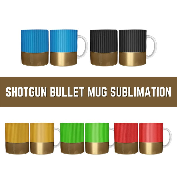 Shotgun Bullet Mug Sublimation - Svg Ocean