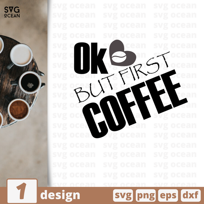 First coffee SVG vector bundle - Svg Ocean