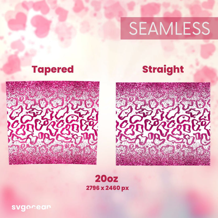 Valentine’s Pink Tumbler Sublimation design - svgocean