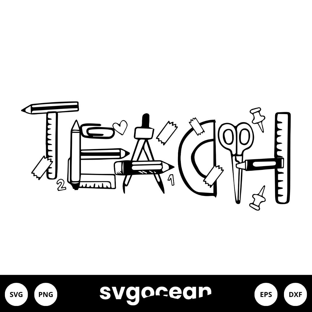 Teach Svg vector for instant download - Svg Ocean — svgocean