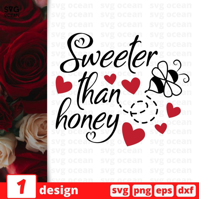 Sweeter than honey SVG vector bundle - Svg Ocean