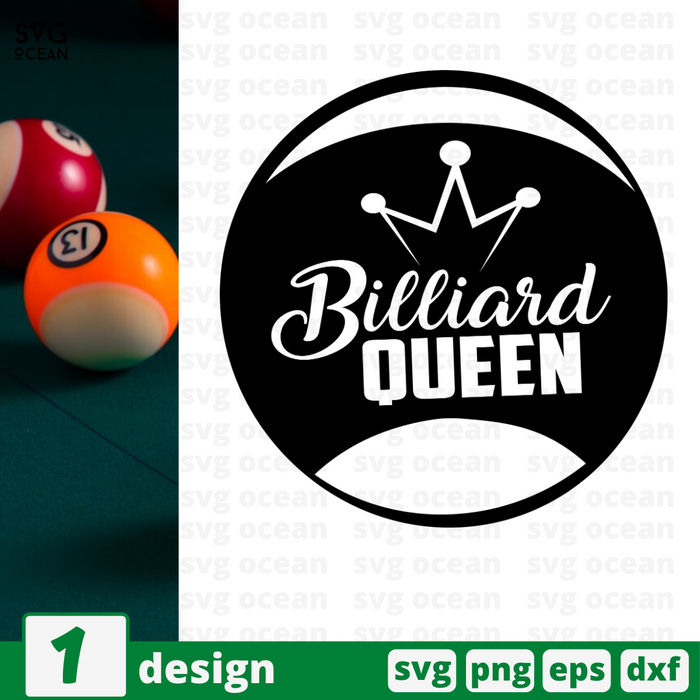 Billiard queen SVG vector bundle - Svg Ocean