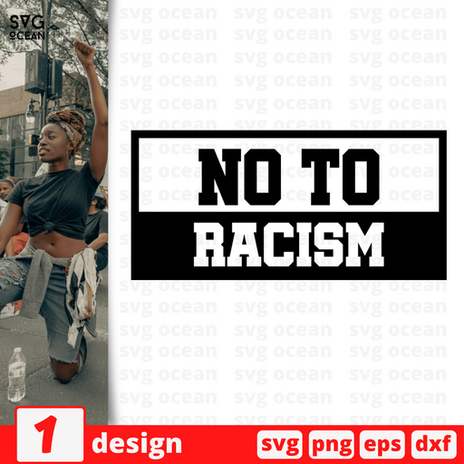 No to racism SVG vector bundle - Svg Ocean