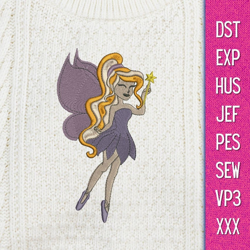 Fairy 3 Embroidery Designs - Svg Ocean