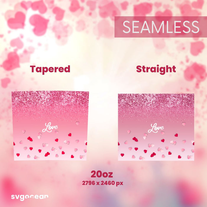 Tumbler Sublimation Valentine Design - svgocean