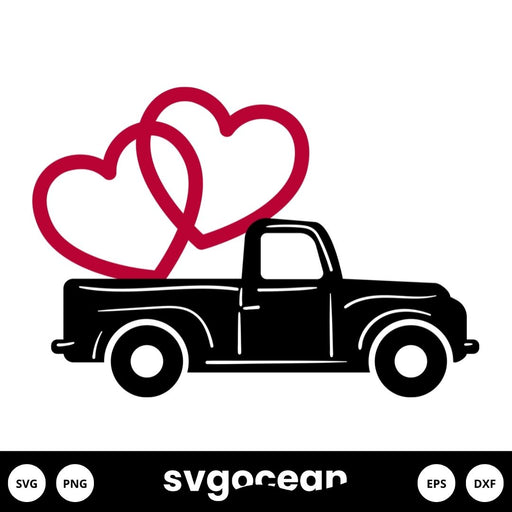 Valentines Truck Svg - Svg Ocean