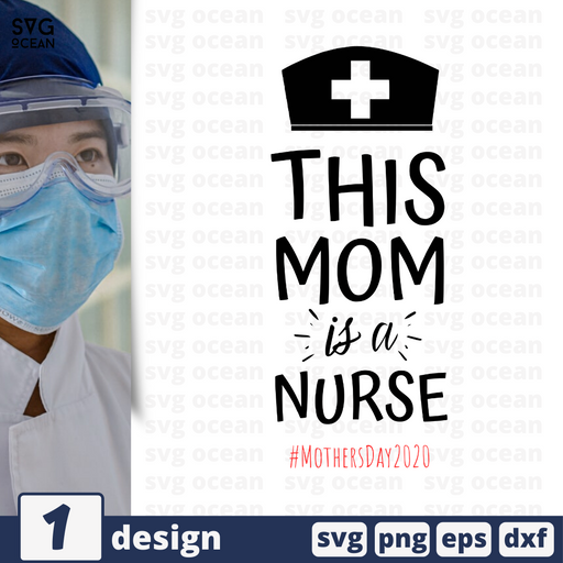 Mom is a nurse SVG cut file - Svg Ocean