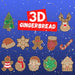 3D Gingerbread SVG Bundle - Svg Ocean