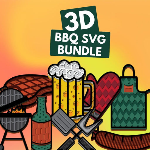3D BBQ SVG Bundle - Svg Ocean