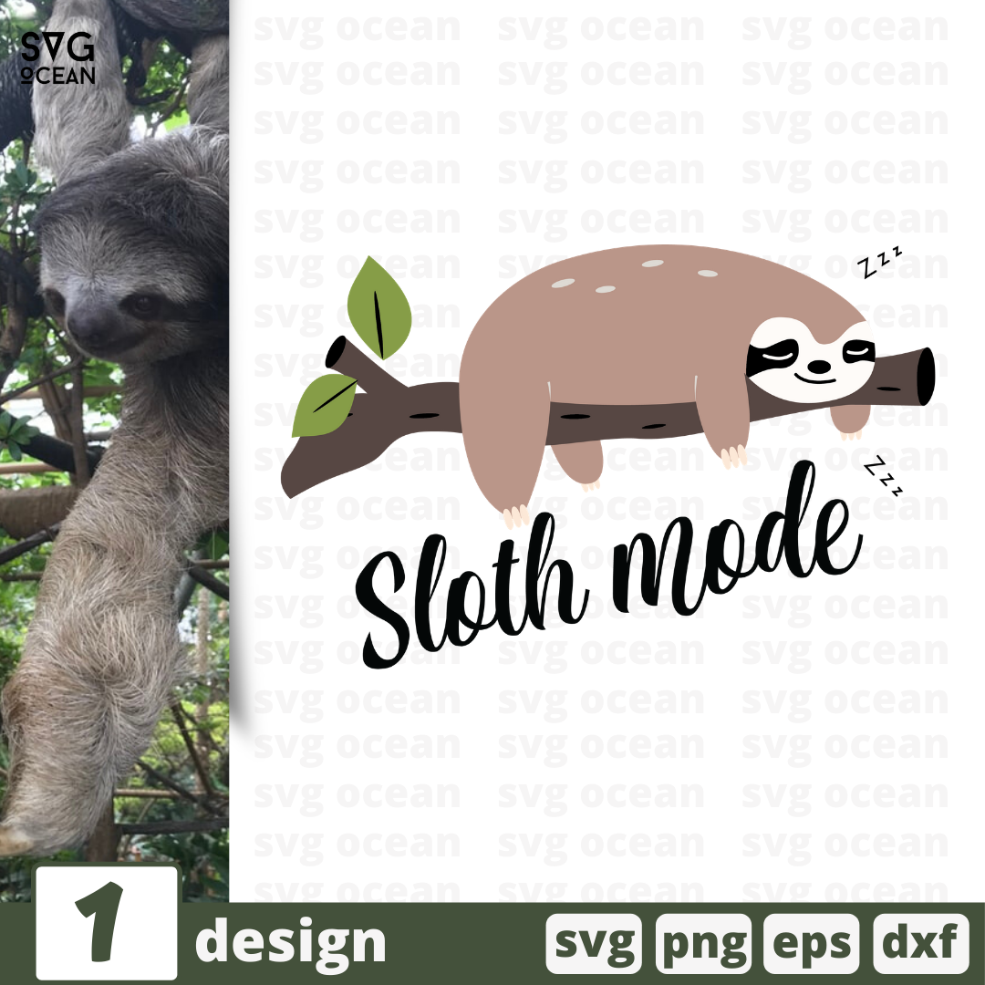 FREE Sloth SVG Cut File - Svg Ocean — svgocean