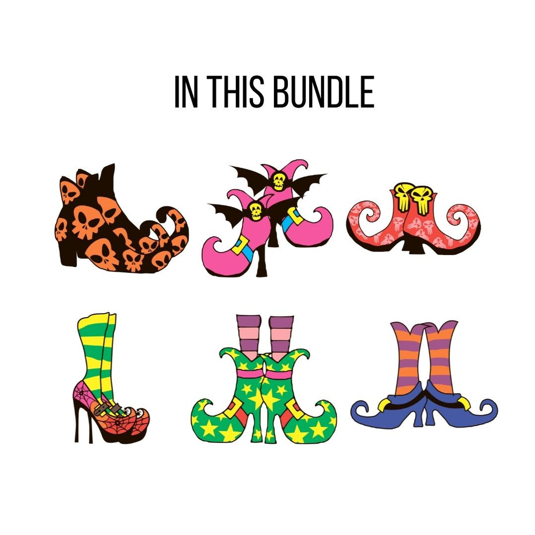 Witch Shoes Clipart vector for instant download Svg Ocean — svgocean