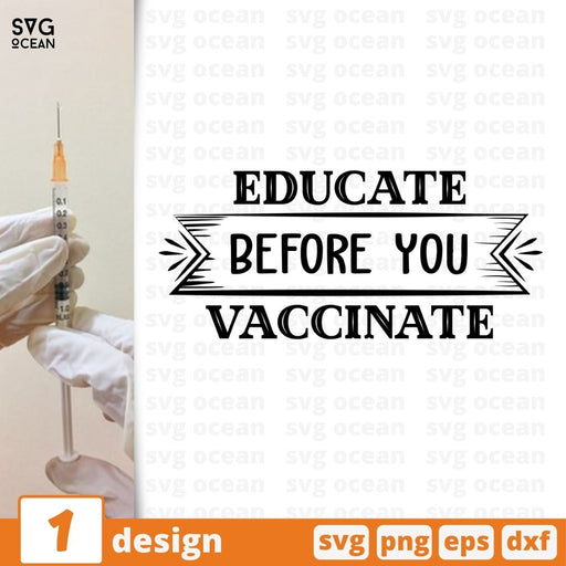 Educate Before You Vaccinate SVG vector bundle - Svg Ocean