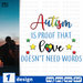 Autism is proof that love does need words SVG vector bundle - Svg Ocean