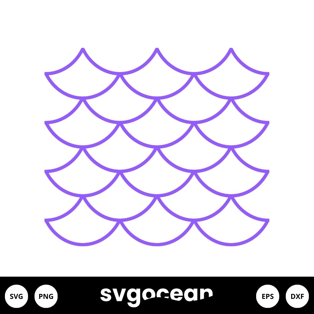 Mermaid Scales Svg vector for instant download - Svg Ocean — svgocean