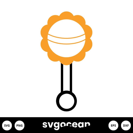 Baby Rattle Svg - Svg Ocean