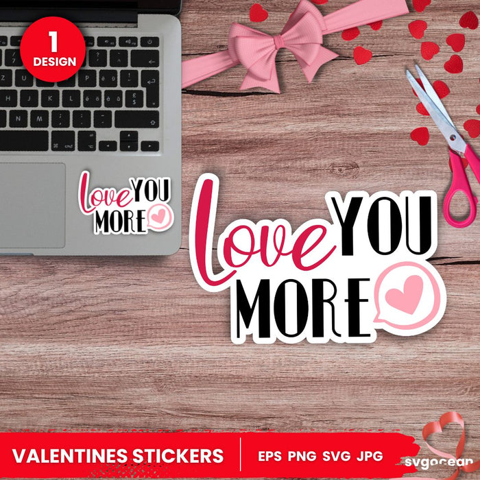 Cute Valentines Day sticker - svgocean