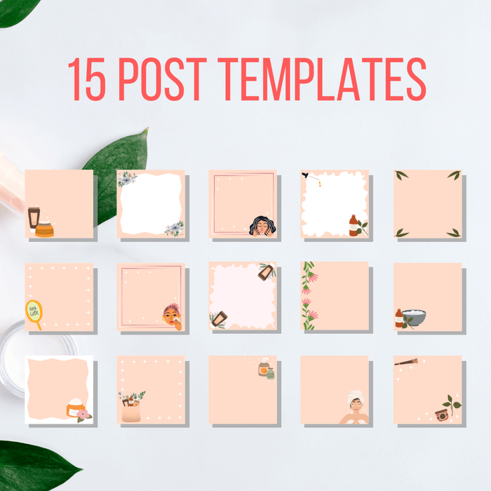 Natural Cosmetics Instagram Highlight covers and templates