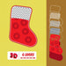 Christmas Socks 1 3D Layered SVG Cut File - Svg Ocean