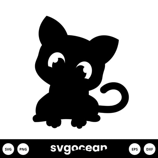 Cat Outline Svg - Svg Ocean