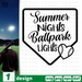 Summer Hights Ballpark Lights SVG vector bundle - Svg Ocean