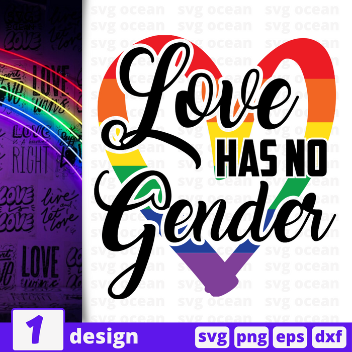 Love has no gender SVG vector bundle - Svg Ocean