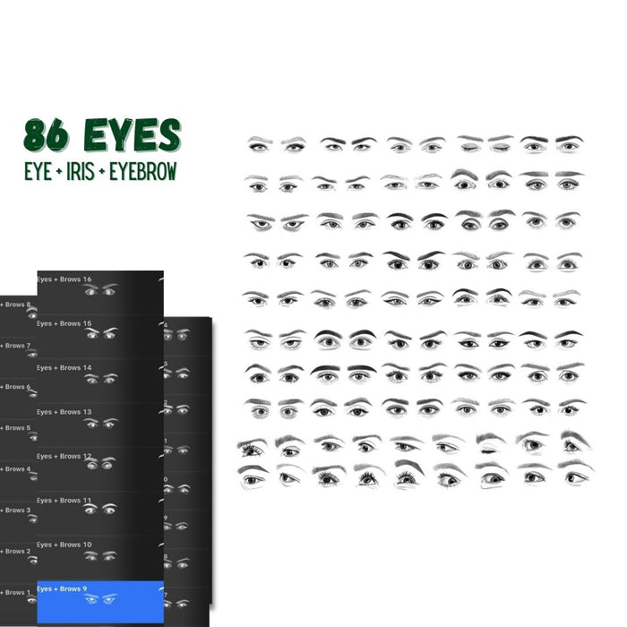 Eyes Procreate Stamps