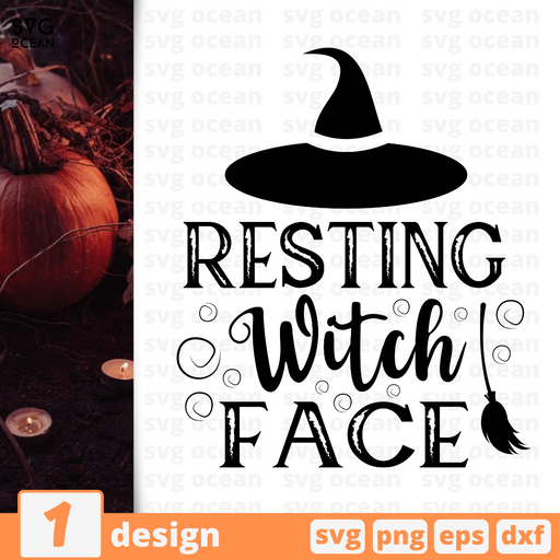 Resting witch face SVG vector bundle - Svg Ocean