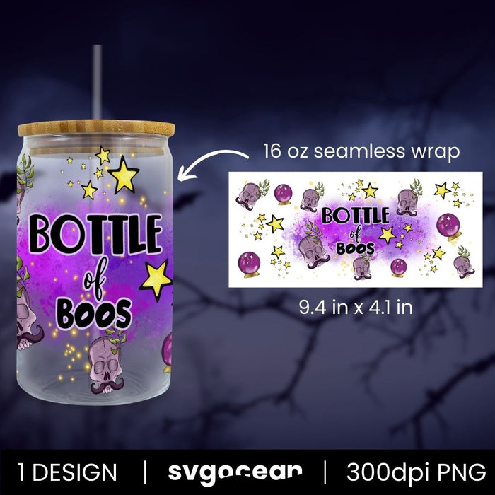 Bottle Of Boos Can Glass PNG - Svg Ocean