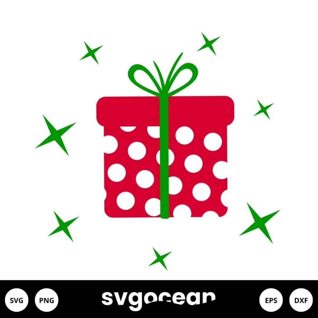 Christmas Present Svg vector for instant download - Svg Ocean — svgocean