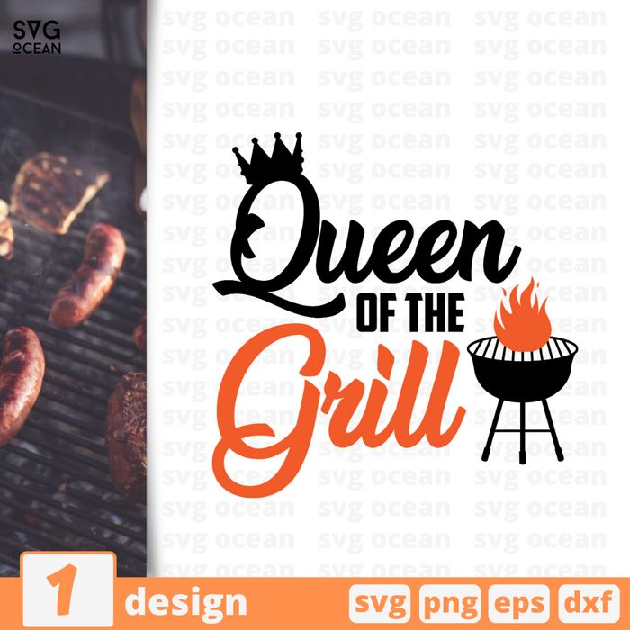Queen of the grill SVG vector bundle - Svg Ocean