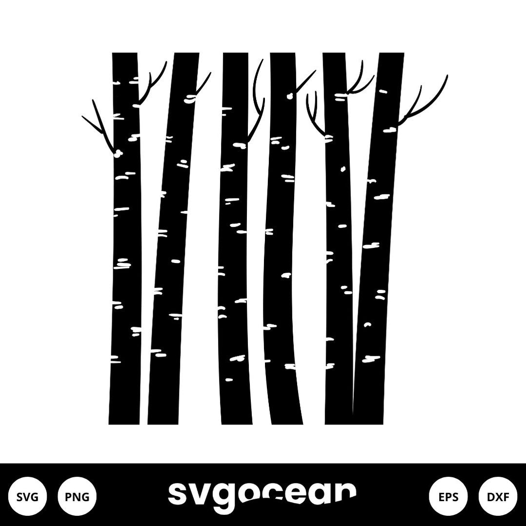 Trees Svg Bundle vector for instant download - Svg Ocean — svgocean