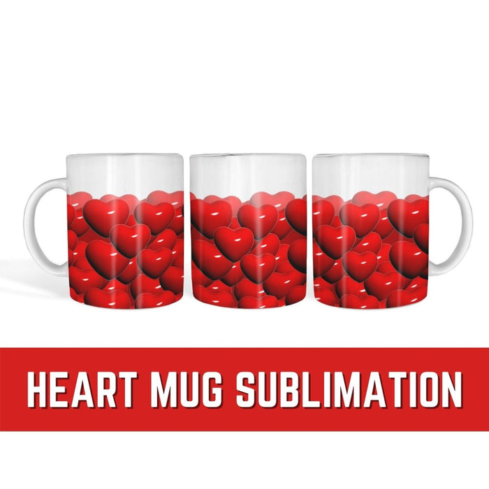 Heart Mug Sublimation - Svg Ocean