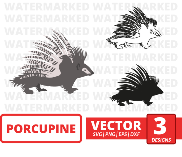 Porcupine SVG bundle vector for instant download - Svg Ocean — svgocean