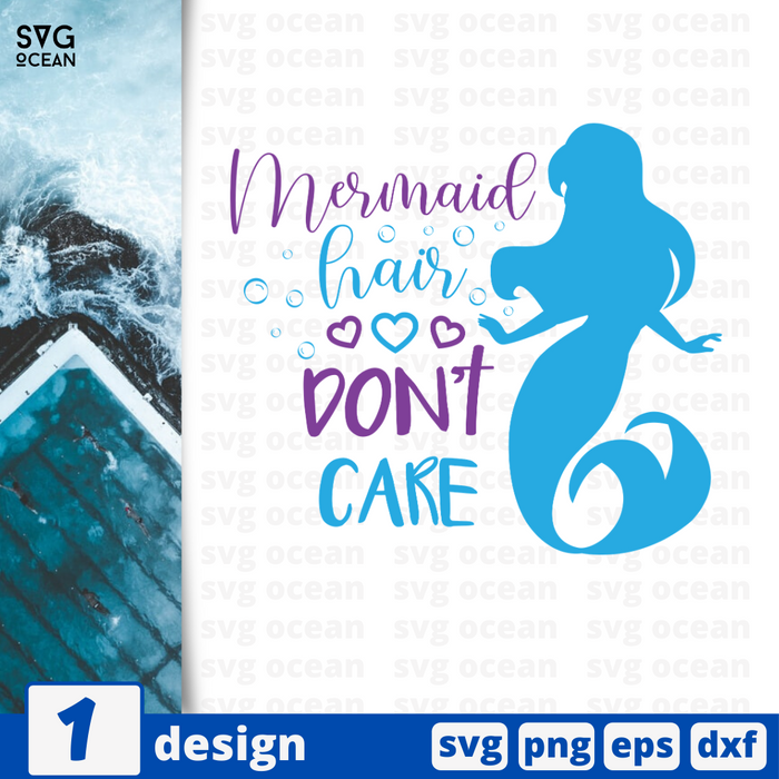 Mermaid hair don't care SVG vector bundle - Svg Ocean