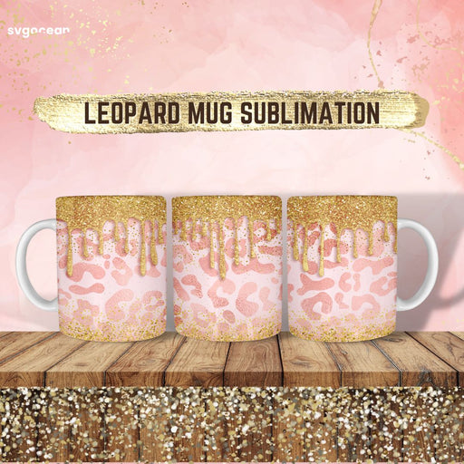 Leopard Glitter Mug - Svg Ocean