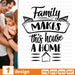 Family Makes This house a Home SVG vector bundle - Svg Ocean