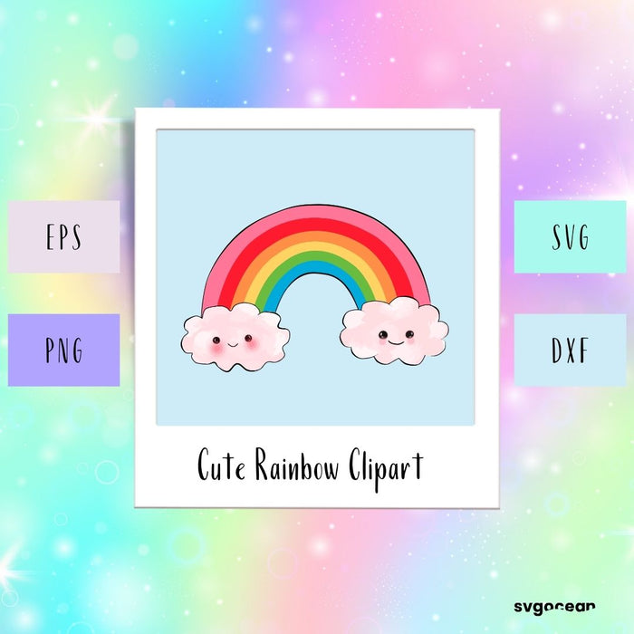 Rainbow Unicorn SVG - Svg Ocean