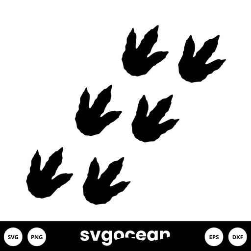 Dinosaur Footprints SVG - Svg Ocean